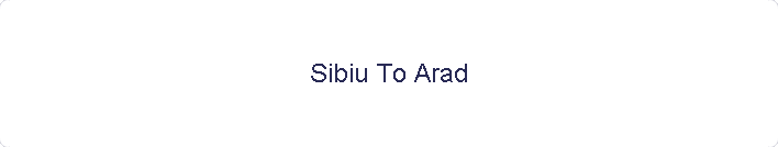 Sibiu To Arad